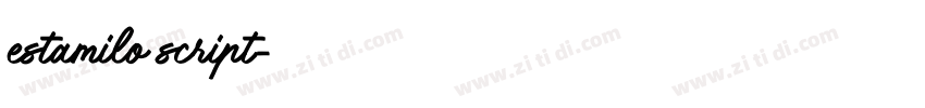 estamilo script字体转换